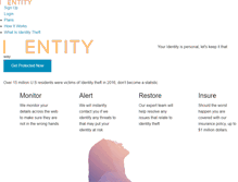 Tablet Screenshot of identityvault.com